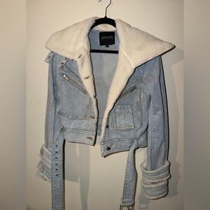 Jonny Cota Studio Denim Jacket with Sherpa Lining